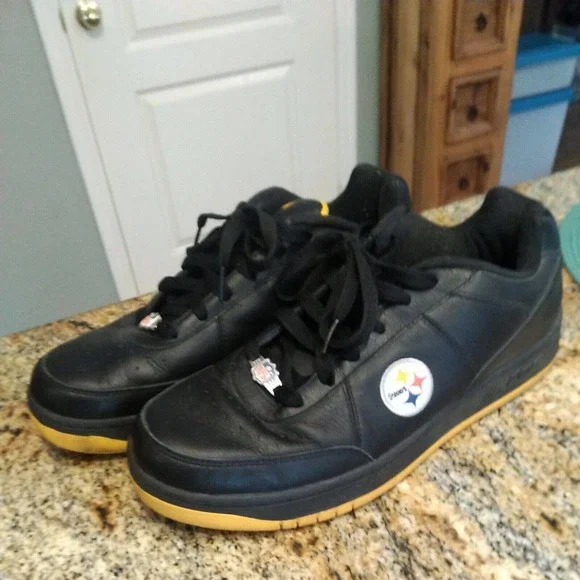 Rare Reebok Pittsburgh Steelers NFL Official Shoes 12 Shoes Black Yellow Nfl Sneakers - Etsy main image 4